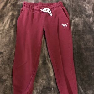 PINK maroon joggers sweats